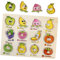 BRIGHTFUFU Educational Toy for Boys and Girls 1 Set of Wooden Puzzle Toy Fruit Jigsaw Develops Cognitive Skills