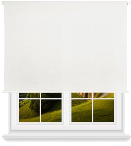 Rollo, lichtdurchlässig, glatt, Weiß, 160 x 250 cm (B x L) / Stoffgröße 157 x 245 cm