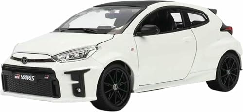 FüR Modellauto MaßStab 1:24 FüR Toyota Gr FüR Yaris (Neu 2021) – Hochdetailliertes FüR Metallguss FüR Modellsammlungen