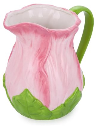 Brocca fiore rosa 1,4 L terracotta Florafruit