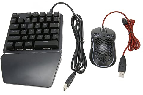 EIMSOAH Convertisseur de Clavier et de Souris de Jeu Filaire Bluetooth, Pack Combo de Jeu Mobile, Programmation Intelligente de Touches Macro pour iOS