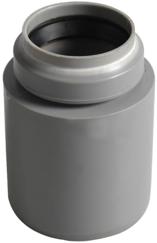ZYWUOY Réducteur de tuyau en plastique de 50 mm à 32 mm, adaptateur à connexion rapide avec joint torique pour plomberie, pas de colle nécessaire, raccord gris