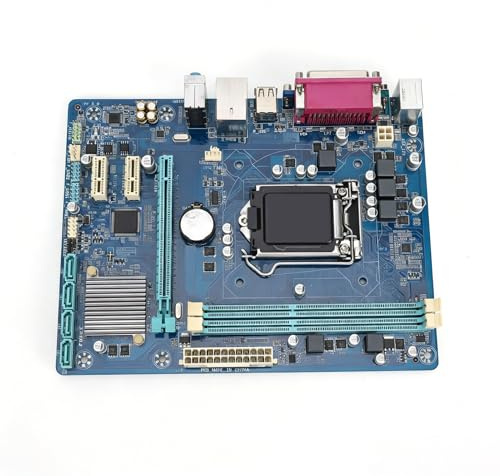 Fockety Computer Motherboard, H61M DS2 LGA 1155 DDR3 I3 I5 I7 Prozessor, Desktop Mainboard mit DDR4 16 GB Maximal ATX Motherboard Gaming
