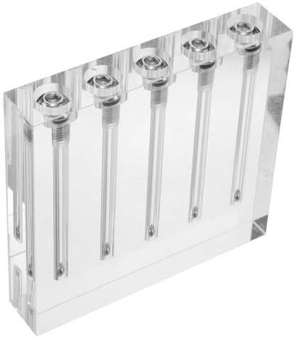 INOOMP Getriebeöl und Motoröl Viscosity Testgerät mit Acryl Basis, fünffach Messdesign, einsetzbar für Fahrzeugtechnik und professionelle Anwender