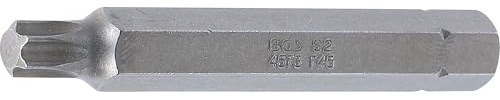 BGS 4573 | Bit | T-Profil (für Torx) T45 | Länge 75 mm | Antrieb Außensechskant 10 mm (3/8) | Chrom-Vanadium-Stahl (S2)
