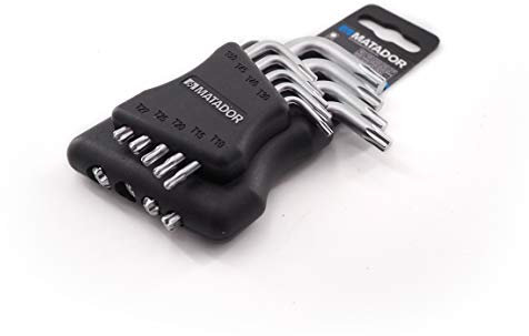 MATADOR Satz Winkelschraubendreher, Torx, Kugelkopf, im Halter, T 10 - T 50, 0444 9090