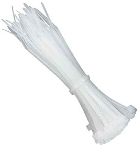 Kafton Pack of 100 Natural Cable Zip Ties, UL Nylon, Perfect for PC, Bicycle Tie Wrap DIY Home Wire Vegetable Garden Office (300mm x 3.6mm) Natural