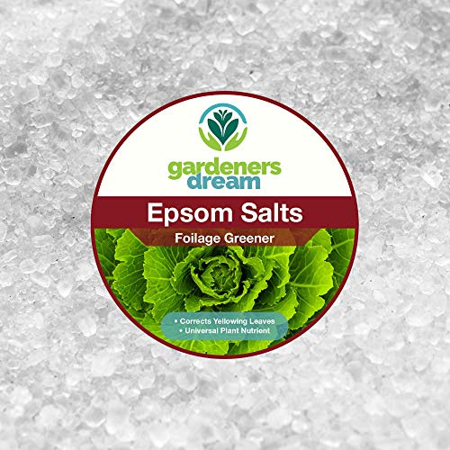 Gardenersdream - EPSOM SALTS - Foliage Greener Plant Food Garden Fertiliser Multi Purpose Organic Plant Dirt Mulch (2.5kg)