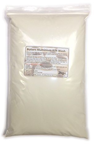 2kg Potters Aluminium Kiln/Batt Wash for Ceramic Pottery Kilns - Excludes Kaolin.