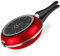 VITREX Marseille Duo - Sarten Duo Roja para Tortillas 24cm + Fiambrera 21cm, Acero Vitrificado, Antiadherente Bicapa, Todo Tipo de Cocinas, Inducción
