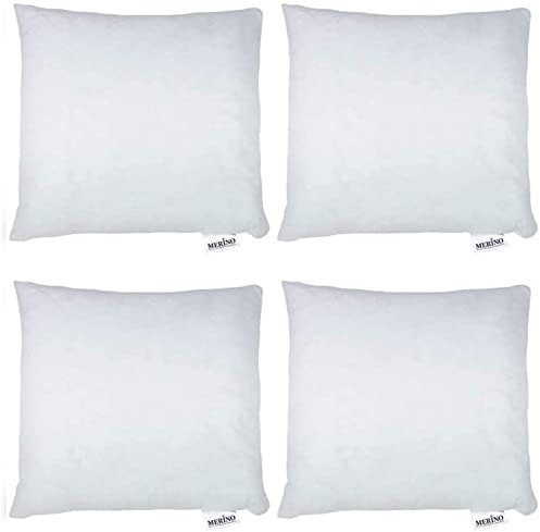 Merino-BETTEN 4er Set Kissen 45x45 | Dekokissen | Couchkissen | Kissen mit Reißverschluss