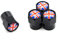 4 Teile/Satz Reifen Ventil Staubkappen England Britische Nationalflagge Aluminiumlegierung/Kupfer (Schwarz)