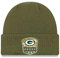 New Era ONF19 STS Knit Mütze Green Bay Packers Khaki, Size:ONE Size