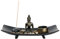 XUDREZ Buddha Zen Garden Candle Holders Ornament for Natural Stone Rattan Incense Gift Set