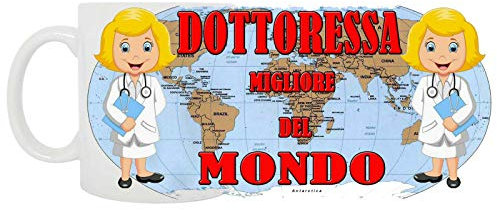 Mr. Gadgets Taza de los oficios – Original idea regalo trabajadores/profesionales 350 ml (Doctoressa)