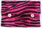 Tabaktasche Zigarettenetuis Tabak Rollen, Yolo Boden, Maße: 18 x 13cm, Zebra - Muster: schwarz/pink