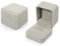 Yorgewd 2 Pack Samtring Box, 55 x 50 x 45mm Samtringe Ohrringe Etui Anhänger Boxen für Hochzeit Verlobung Valentinstag(Grau)