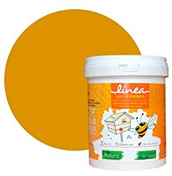 Peinture ruche apiculture naturelle Natura - 1L, Jaune Moutarde