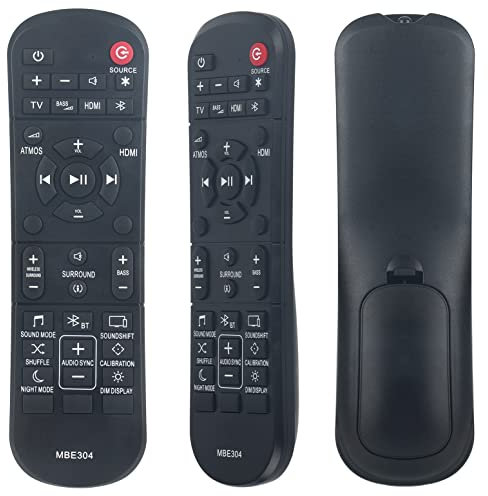 New Replacement Remote Control fit for JBL 9.1 Soundbar 5.1 Soundbar 3.1 Soundbar 2.1 Soundbar 2.0 Soundbar JBL2GBAR51IMBLKAM Bar 5.1 Surround SoundBar System Bar 9.1 Bar 5.1 Bar 3.1 Bar 2.1 Bar 2.0