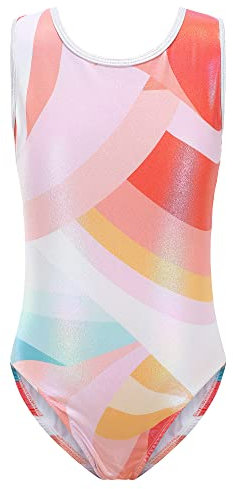 SEAUR - Mädchen Gymnastikanzug Ärmellos Turnanzug Tanzen Kleidung Ballet Yoga Kleid Klein Kind Trikot Gymnastik Klassisch für Kinder 3-16 Jahre - 140/146 13-14 Jahre