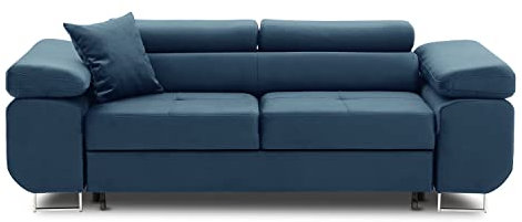 Sofa RIGATTO mit schlaffunktion, einfacher Aufbau, modernes Design, polstermöbel. Schlafcouch zum Wohnzimmer. Widerstandsfähiges, wasserdichtes Element Stoff. (Element 13)