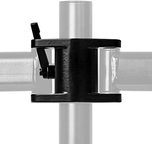 Duronic Dual Arm Holder DM25MJ, Joint Attachment Suitable for All DM25 Monitor Arms, Joins 2x DM25 Arms Together for Mounting onto Desk Mount Pole, Steel – Black