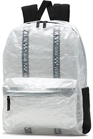 Vans Damen Realm Rucksack, Schwarz, Einheitsgröße, Transparent, Einheitsgröße, Rucksack