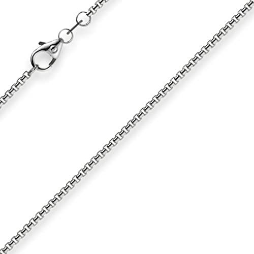 1,5mm Venezianerkette 750 Gold Weißgold Kette Collier Halskette rund 38cm