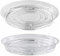 HEIBTENY Lot de 10 soucoupes rondes en plastique transparent pour pot de fleurs, 15,2 cm/20,3 cm/25,4 cm, pour intérieur et extérieur