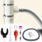 Rainwater Collector for Circular Ducts (110 mm) with Flexible Hose, Rainwater Collector Set, PVC Connector, Water Collector for Gutter Downspout (Kit A-110mm)