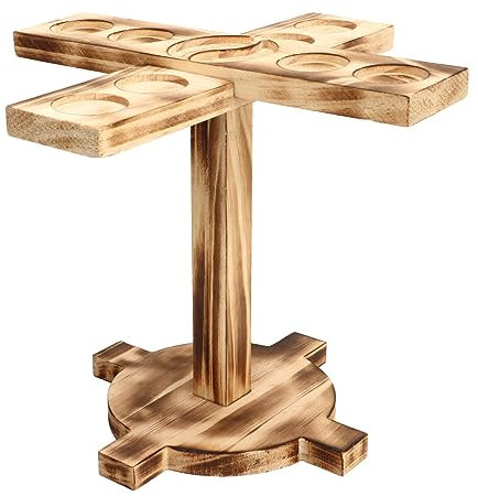 Tbest Ringwurfspiele für Erwachsene, Ringhakenwurfspiel Holzhaken- und Ringspiel Home Entertainment Interaktive Ring- und Hakenspiele für Bars Home Party (Schwarz)