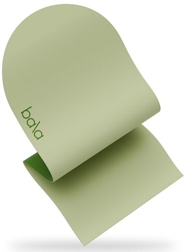 Bala Yogamatte für Zuhause, rutschfeste Trainingsmatte für Heimtraining, Stretching, Pilates, Aerobic, Boden- und Fitness-Workout, Indoor-Trainingsmatte (5 mm, Salbei)