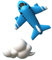 Kühlschrankmagnet, 2 Stück, blau, Flugzeug-Kühlschrankmagnete, Luft- und Raumfahrt, Cartoon-niedliche Magnete