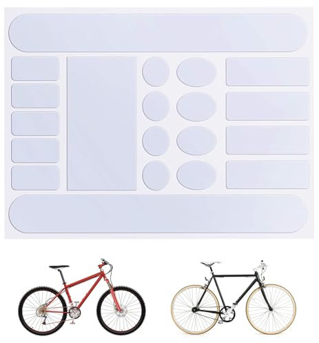 Mmgoqqt Fahrrad Schutzfolie, Universal Lackschutzfolie transparent, für Mountainbike, Universal Lackschutzfolie transparentRennrad, Trekkingrad Auto Folie, Motorrad Folie, Fahrrad Schutzfolie