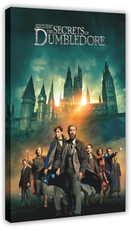 Poster Fantastic Beasts The Secrets of Dumbledore, Leinwandposter, Wandkunst, Dekordruck, Gemälde für Wohnzimmer, Schlafzimmer, Dekoration, Rahmen-Stil, 20 x 30 cm, 3 Stück