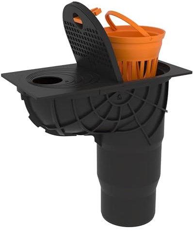 Regensinkkasten Regenablaufkasten Regenrohrablauf Dachrinnenablauf mit Sieb DN110 / 125 Regenablaufkasten Sinkkasten