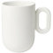 broste Copenhagen [W0724] Tasse 'Stevns' Glänzend glasiertes Steingut Chalk White, Ø8 x H11,5 cm