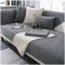 NUODWELL Weicher Chenille Sofabezug für 1/2/3/4-Sitzer, Sofabezug Ecksofa L Form, Rutschfester Sofa Überzug, waschbarer Möbelschutz für Wohnzimmer (Hellgrau, 110 x 240 cm)