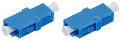 sourcing map Fiber Optical Coupler LC Female-LC Female, Single Mode Simplex Adapter, LC to LC UPC, for Network Internet Connector, 2pcs