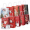 BBLIKE 10 Stück Geschenktüten Weihnachten - Weihnachtstüten mit Henkel Muster des Weihnachtsbaum und Elch, Weihnachten Papiertüten für Weihnachts geschenk, Weihnachtssüßigkeiten, Weihnachtsfeier