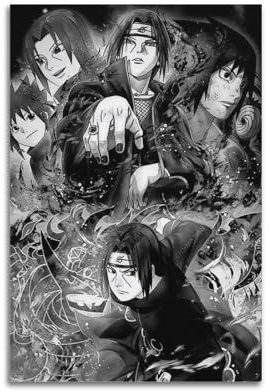 VIGSNTEP Itachi Uchiha Anime Art Filmposter 30 x 45 cm rahmenlose Poster für Schlafzimmer Wohnzimmer