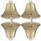 4 Stück Kuh Pferd Schaf Weide Kupferglocken 5,1 x 5,1 cm Rinder Bauernhof Tier Laute Bronze Glocke, Haustier Anti-Diebstahl Zubehör Glocke für Bauernhoftiere Weiden Desktop Ornament