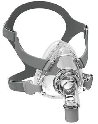 Gbbazu Wiederverwendbare Nasenkissen Zubehör mit Kopfbedeckung, Rahmen, Schlauch und Nasenkissen, Universelle Vollgesichts-Silikon-Masken-Montage zur Verbesserung (S)