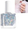 Long-Lasting Glitter Nail Polish with Flash Laser Sequins - Quick Drying and Skin-Friendly, perfect for DIY Nail Art - No Baking Required