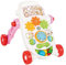 Lauflernwagen für Babys – Stabiler Babywalker pink mit Griff, Lauflernhilfe für Kleinkinder, Gehilfe für die ersten Schritte, Schiebewagen mit Spielcenter, Babyspielzeug