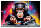 Chimp DJ: Beats der Wildnis Poster von Michael artefacti 90 x 60 cm Bunt Wandbilder Wanddeko