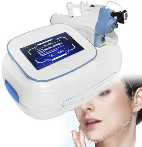 Cplsntaeam Mesotherapie-Instrument, professionelles Mesotherapie-Gerät, mikrokristalline Meso-Maschine, schmerzfreies Eindringen in die Haut, Anti-Aging für Augen und Gesicht