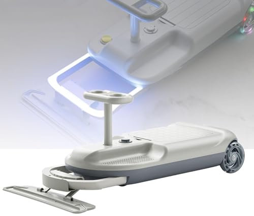 CFDZCP Cleaning Go Kart For Kids, Ride On Mop Floor Cleaner Go Carts, 5-Variable Speed Retractable Cleaning Mopping Kart, For Children Ages 3+