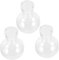 CIMAXIC 3er Set Hydroponische Glasvase Mit Holzständer Hochborosilikatglas Blumentöpfe Für Tischdekoration Ideale Pflanzen Deko Für Indoor Gärten Und Moderne Wohnräume