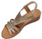 KQIVAM Sandales Femme Été Chaussures Femme Compensées à Plateforme Escarpins Strass Sandale à Talon Compensé Mode Confort pour Soirée Mariage Extérieur Plage Chaussure Taille 36-42 EU